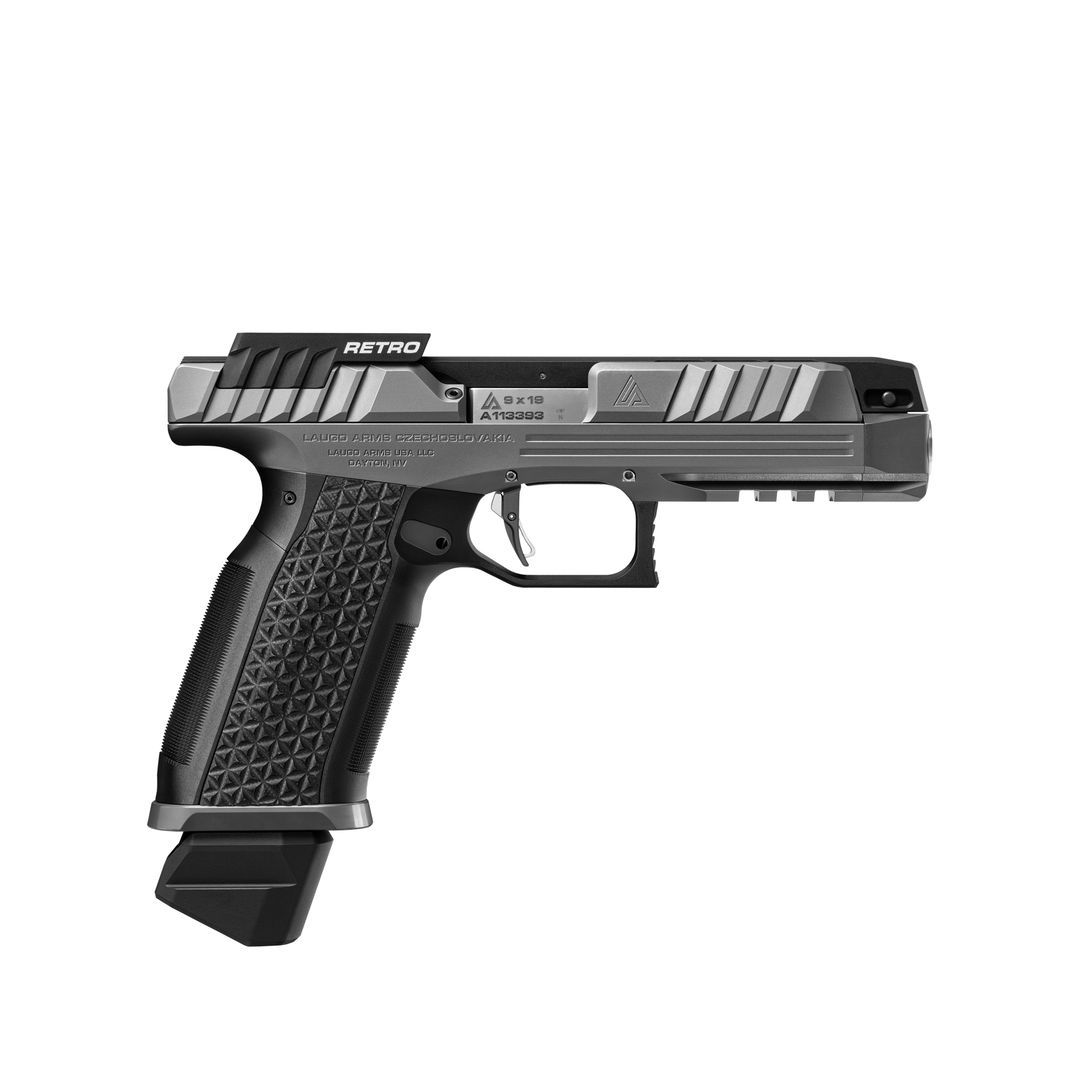 Laugo Arms ALIEN Creator 9x19 mm - Retro kit, pistole samonabíjecí, Kat R3