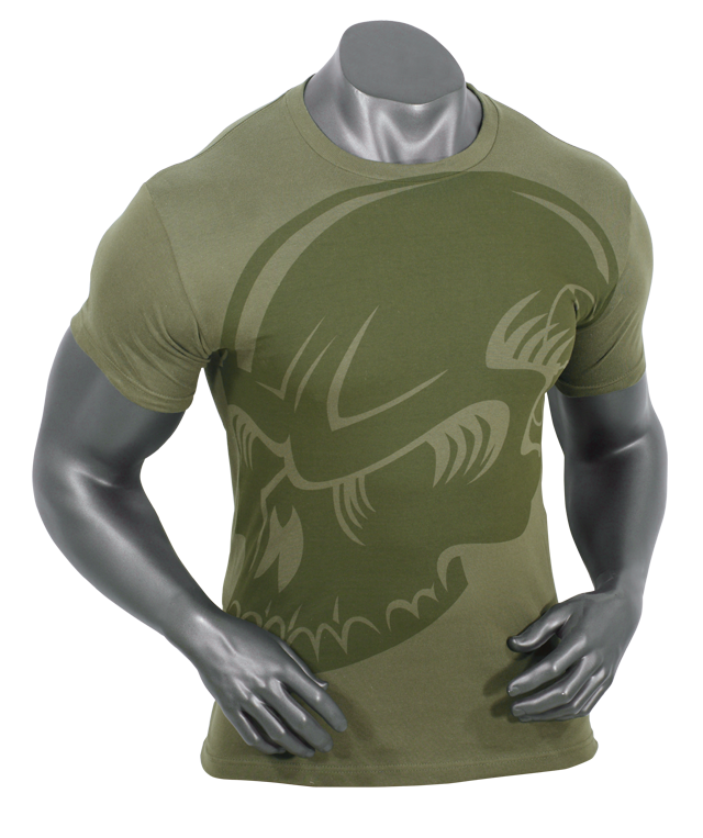 Voodoo Tactical tričko s lebkou