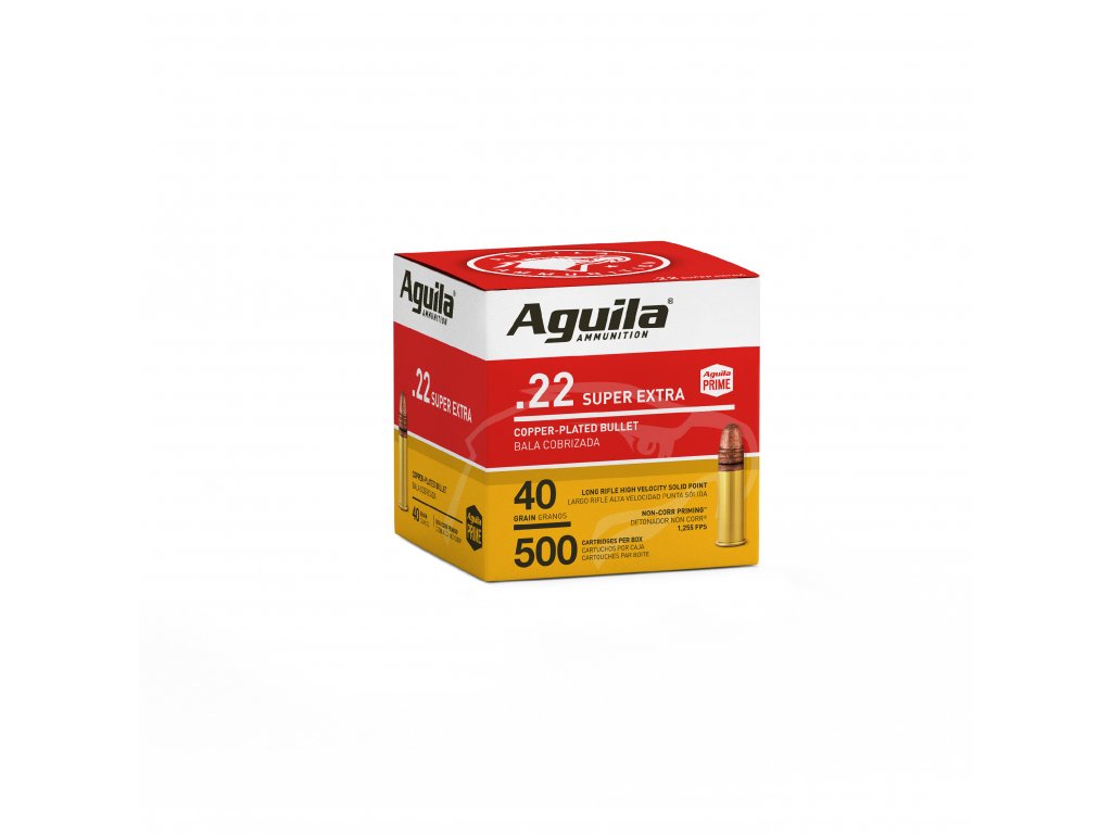 Náboje Aguila 22 LR HV Super Extra, 40 grs, 500 ks