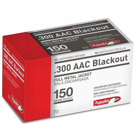 Náboje Aguila 300 AAC Blackout FMJ 150 grs, 1 ks