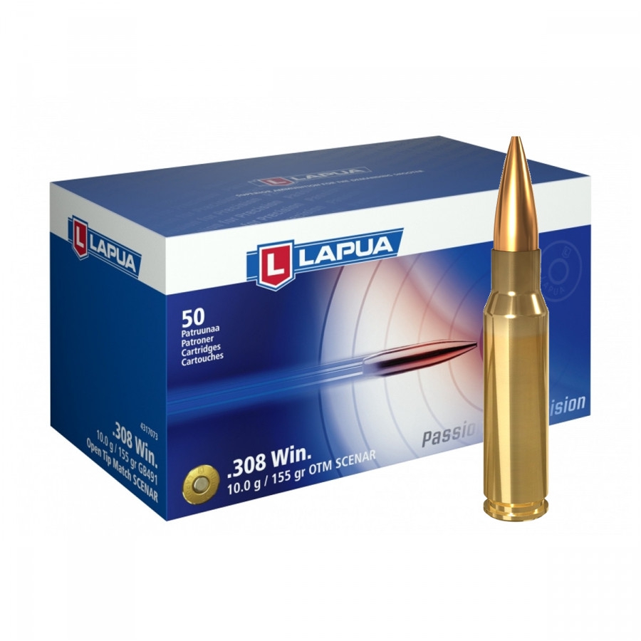 Náboje Lapua .308 Win. SCENAR OTM 155grs 10 g, balení 50 ks