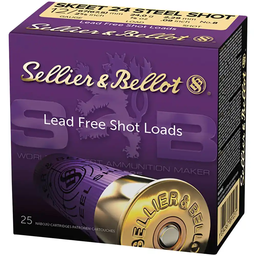 Náboje brokové S&B .12/67,5 Skeet 24 super steel shot, Kat S3