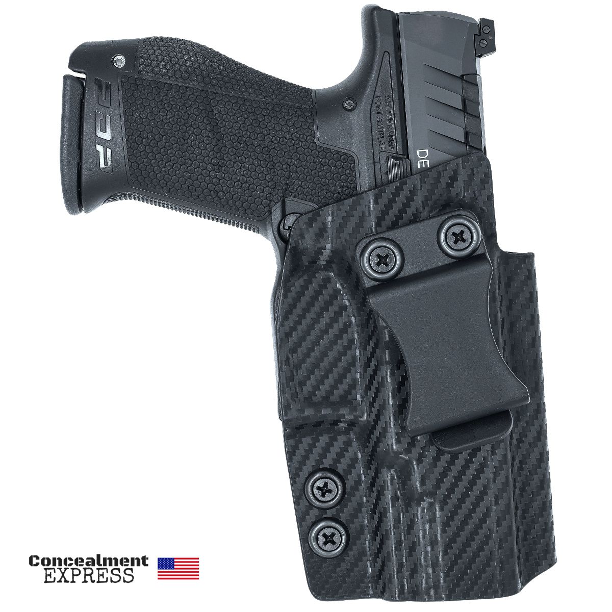 Vnitřní pouzdro pro Walther PDP 4", Concealment Express Kydex Carbon